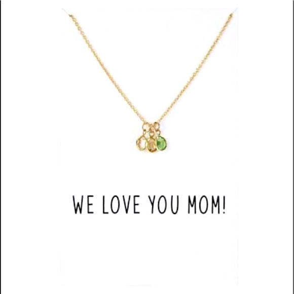 We Love You Mom Necklaces with Cards and gift box - Picture 3 of 4